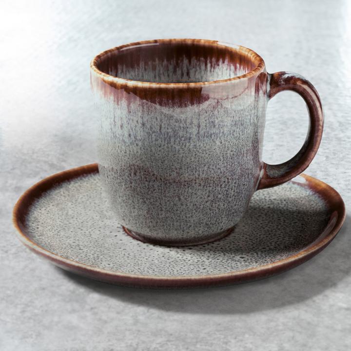 Actual product image Like. by Villeroy & Boch Lave coffee cup with saucer (190 ml, 2 x)