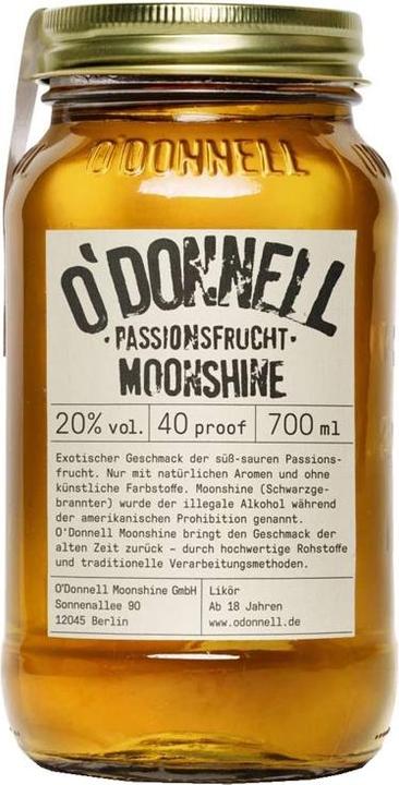 Image du produit O'Donnell Moonshine Fruit de la passion (1 x 70 cl)