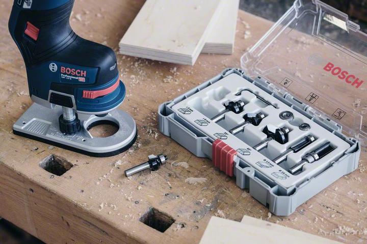 Immagine prodotto Bosch Professional Zubehör Set di bave a mano libera. Gambo da 8 mm. 30 pezzi