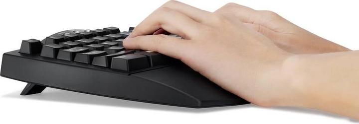 Actual product image Perixx PERIDUO-512 DE, keyboard and mouse set, wired, ergonomic, black (DE, Cable)