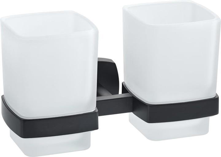 Image du produit Diaqua Porte-verre double noir mat