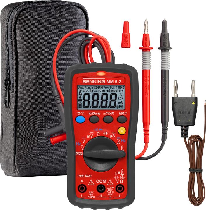 Productafbeelding Benning Handmultimeter digitaal MM 5-2 (CAT III 600V, CAT IV 300V)