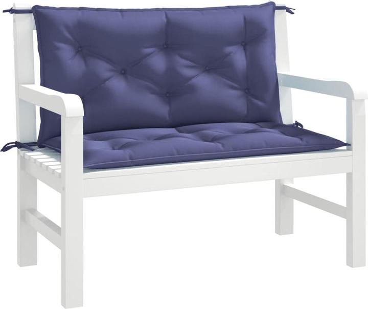 Image du produit VidaXL Coussins de banc de jardin 2 pcs. O x tissu ford (100 x 50 x 7 cm)