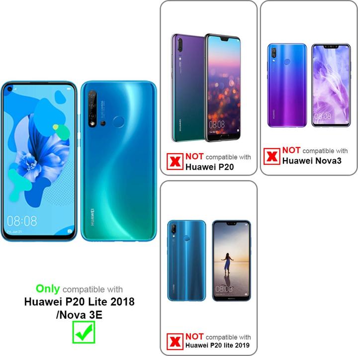 Actual product image Cadorabo Display protection glass (1 Piece, Huawei Nova 3E)