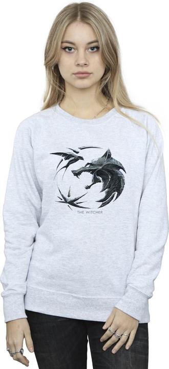 Immagine prodotto Netflix The Witcher Wolf Logo Felpa Donna (M)