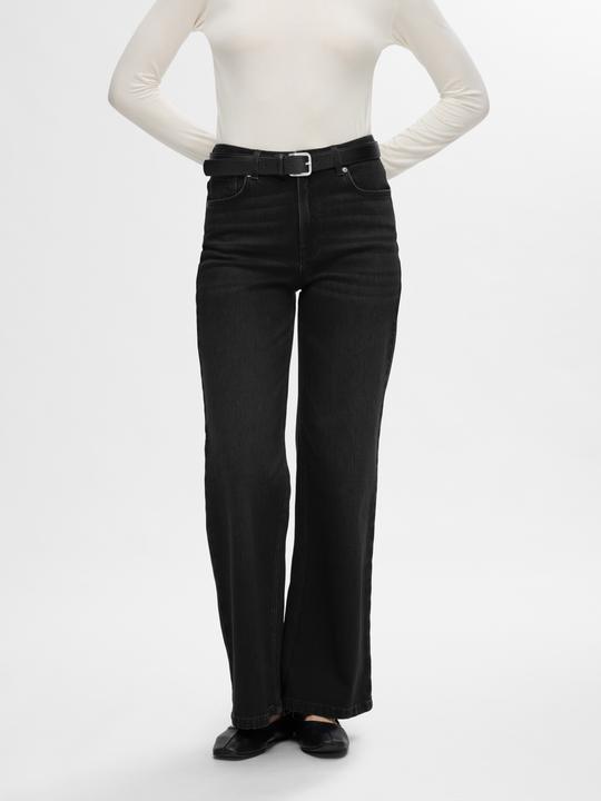 Immagine prodotto Selected Femme Jeans neri a vestibilità ampia (W26/L32)