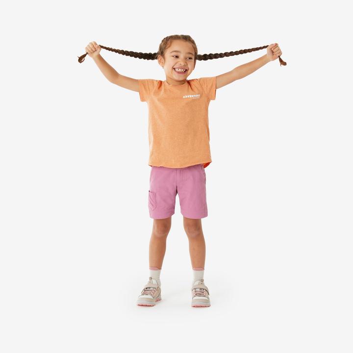 Produktbild Quechua Zip-Off-Hose MH500 Kinder Gr. 92–116 Bergwandern rosa (98, 104)