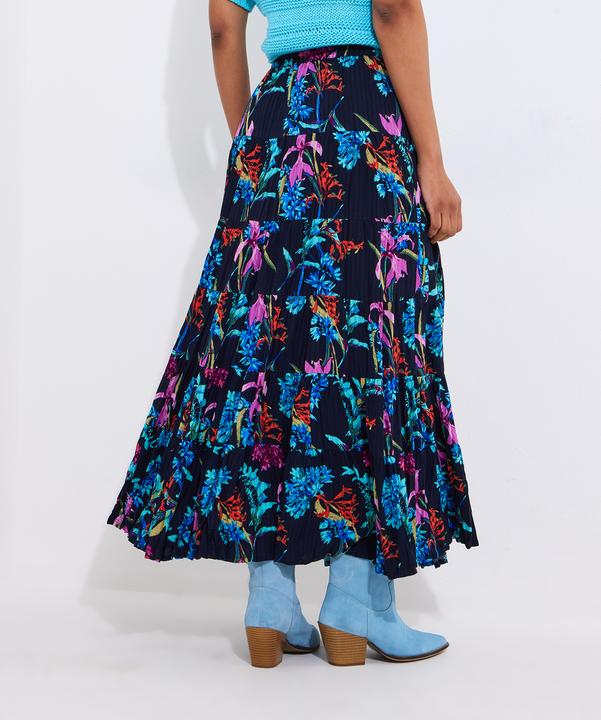 Actual product image Joe Browns Dark Floral Sequin Embellished Skirt (38)