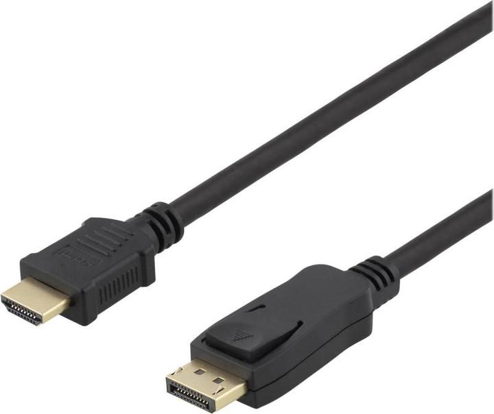 Produktbild Deltaco DP-HDMI1100 video cable adapter DisplayPort HDMI Black (10 m, DisplayPort)