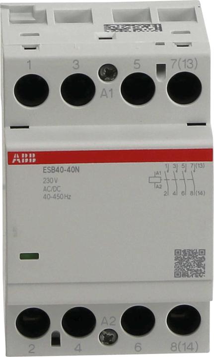 Produktbild ABB ESB40-40N-06 Installationsschütz 4S/0Ö, 230 V AC/DC