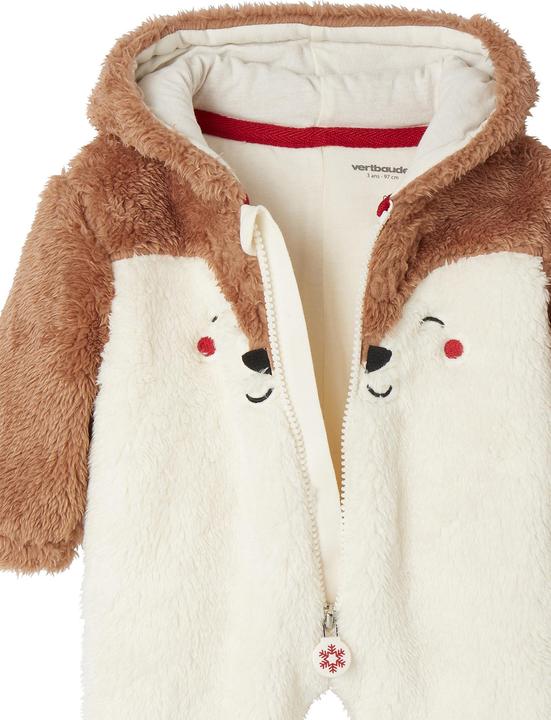 Image du produit Vertbaudet Combinaison de Noël pour bébé en peluche, renne (56)