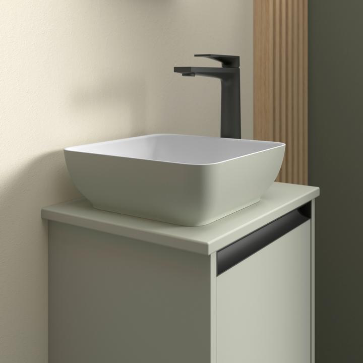 Produktbild Duravit Sivida Aufsatzwaschtisch, eckig, 300x300mm, ohne Hahnloch, ohne Überlauf (300 mm, 300 mm)
