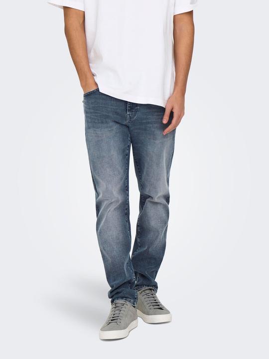 Actual product image Only & Sons ONSWEFT Mittlere Taille Normal geschnitten Jeans Slim Fit Jeans (W31/L32)
