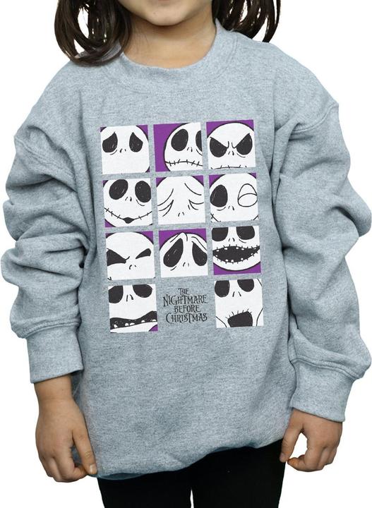 Immagine prodotto Disney Nightmare Before Christmas Many Faces Of Jack Squares Felpa Ragazze (116)
