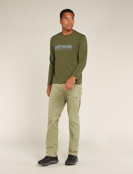 Produktbild Icebreaker Men Merino Blend Central Classic LS Tee Haute Route (XL)