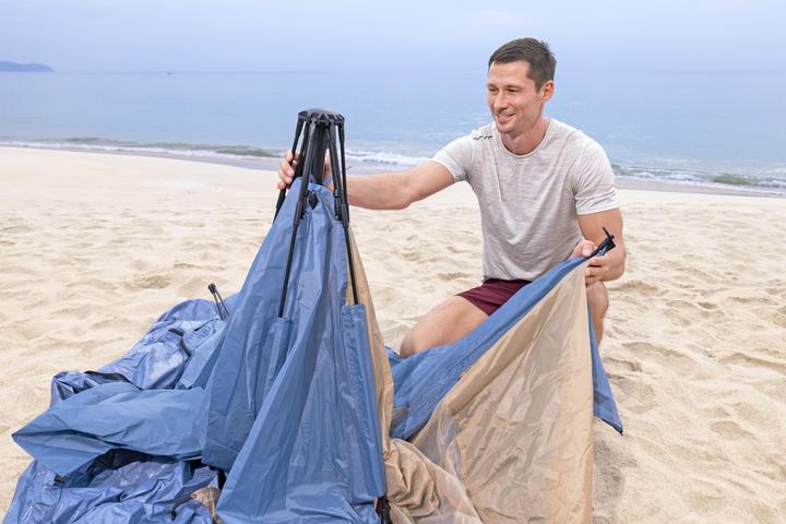 Produktbild Bestway Tent Polyester with Ventilation 107/127x240x125 cm Camping & Beach 68144 (Kuppelzelt, 3.30 kg, 4 Personen)