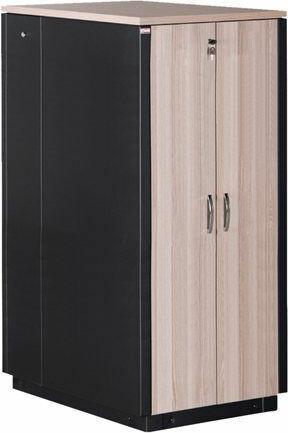 Actual product image Assmann DIGITUS SOUNDproof cabinet 1000x750x1130 mm wood surface maple (17 RU, 19 inch rack)