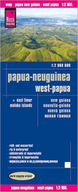 Image du produit Carte de Papouasie-Nouvelle-Guinée, Indonésie : Papouasie occidentale, Moluques (1:2.000.000)
