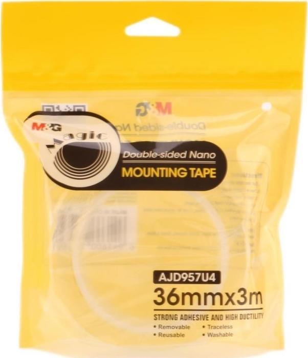 Image du produit M & G Ruban de montage Nano Tape double face transparent 36 mm 3 m (36 mm)