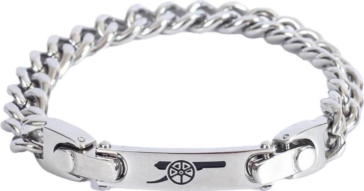 Arsenal FC Armband Edelstahl Abnehmbar (21 cm, 100% synthetisches Material)