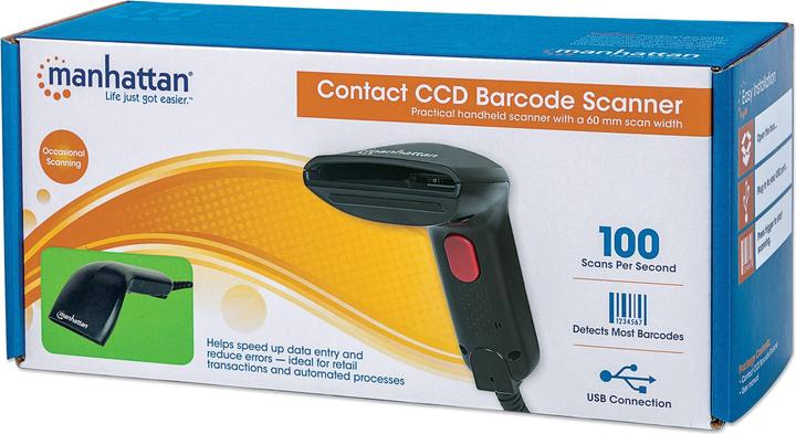 Produktbild Manhattan CCD Kontakt-Barcodescanner (1D-Barcodes)
