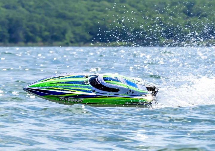 Image du produit Traxxas DISRUPTOR vert 26 pouces coque en V bateau auto-redressable sans batterie ni chargeur