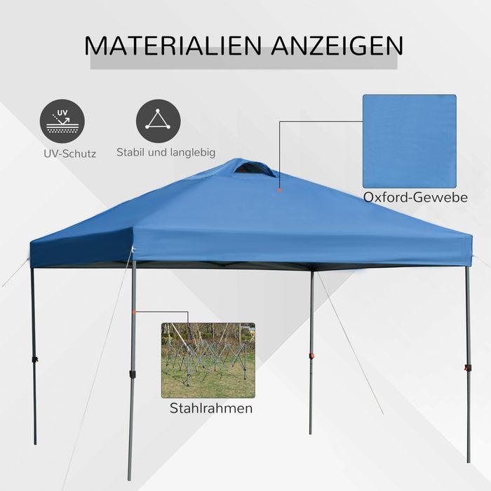Produktbild Swisshandel24 Faltpavillon ca. 3x3m, wasserdicht, Blau (11500 cm, 295 cm)