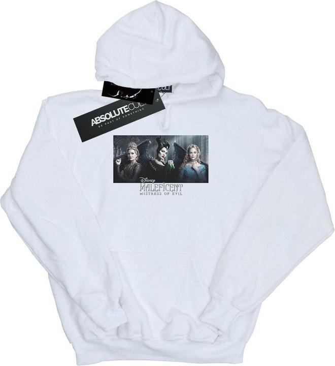 Actual product image Disney Mens Maleficent Mistress Of Evil Character Poster Hoodie (4XL)