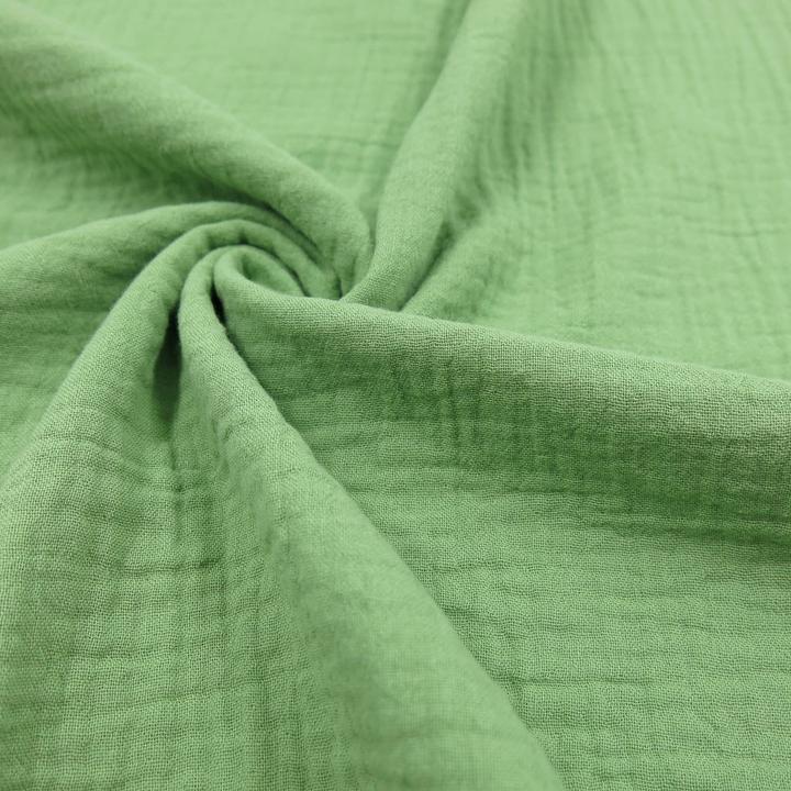 Stoffrestposten Muslin - Kiwi green - Minimum selling quantity: 1 metre