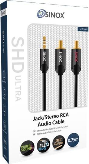Immagine prodotto Sinox Cavo SHD mini jack til phono. 0,75m. Ordinamento