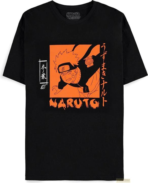 Difuzed NARUTO Shippuden - Orange Print - T-shirt Homme (XS) (XS)