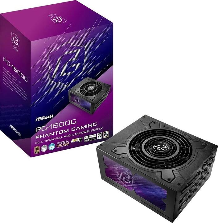 AsRock Zasilacz PHANTOM GAMING 1600W 80 Plus Gold (1600 W)