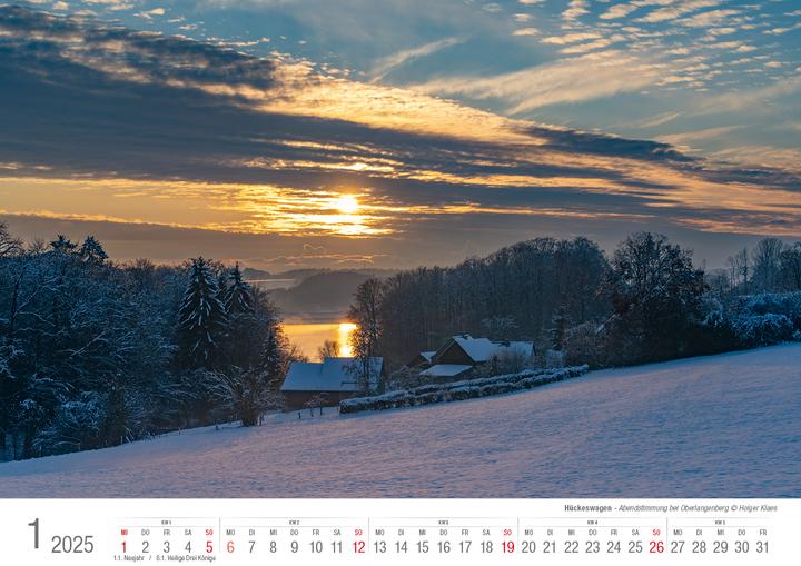 Immagine prodotto Hückeswagen 2025 calendario illustrato A3 paesaggio con rilegatura a spirale (A3, Copertina rigida, Tedesco)
