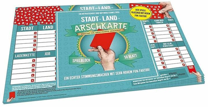 Actual product image Urban-rural arse card (German)