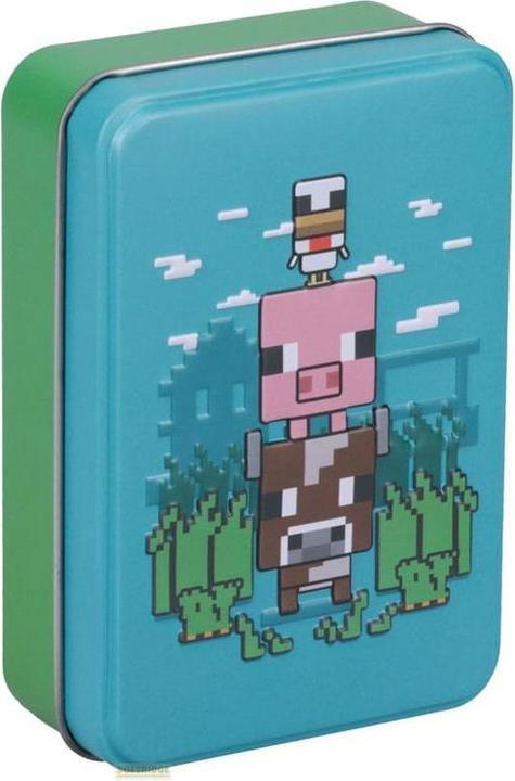 Image du produit Paladone Products Mojang Studios - Minecraft - Cartes à jouer avec boîte de rangement en métal animaux