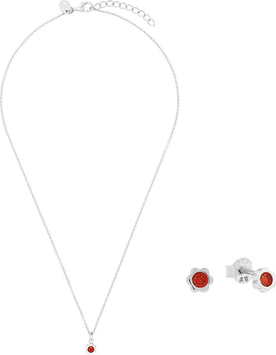 Prinzessin Lillifee Multisets für Mädchen, 925 Sterling Silber, Zirkonia synth. | Geburtsstein (Silber 925)