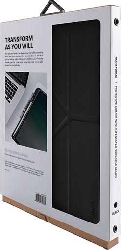 Produktbild Uniq Tablethülle etui Transforma Rigor iPad 10.2" (2019) schwarz/ebenholzschwarz (iPad Pro 10.5)