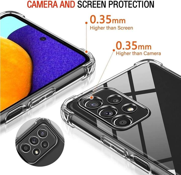 Actual product image Screenguard Apple iPhone 13 Pro Max Case Crystal Soft Airbag Bumper (Samsung Galaxy A53 5G)