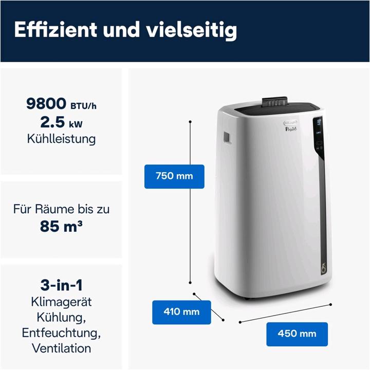 Immagine prodotto De'Longhi Pinguino PAC EL92 (34 m², 9000 BTU/h)