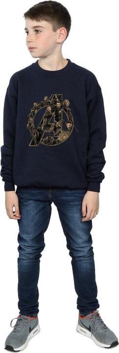 Actual product image Boys Avengers Infinity War Logo Sweatshirt (116)