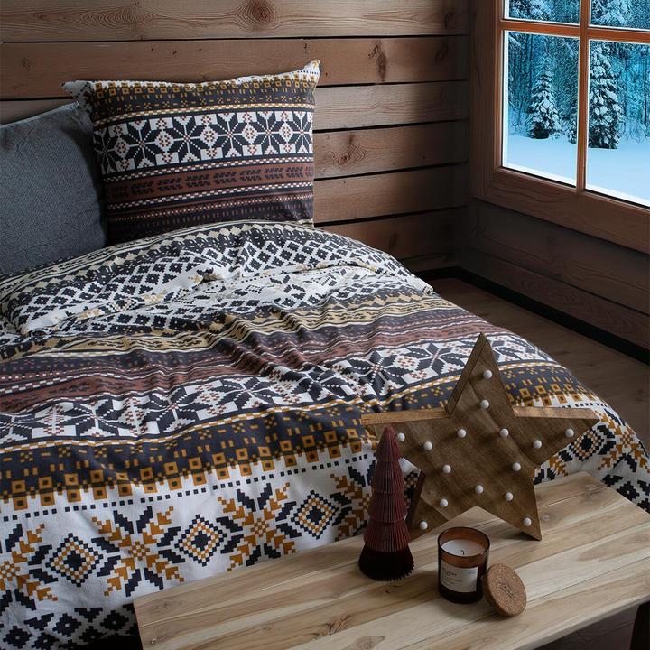Produktbild Fleuresse Feinbiber Bettwäsche Aspen Arendal gelb (Bettwäsche Set, 155x220 cm + 80x80 cm)