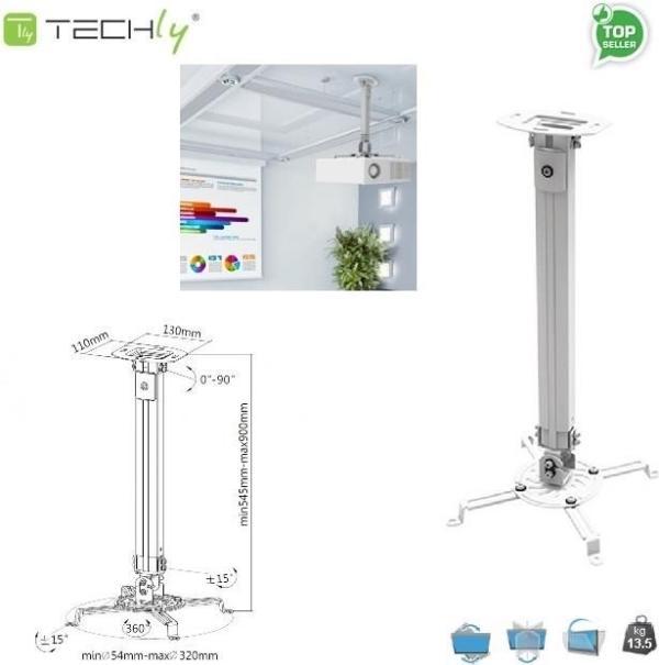 Actual product image Techly Projector ceiling mount (Ceiling)