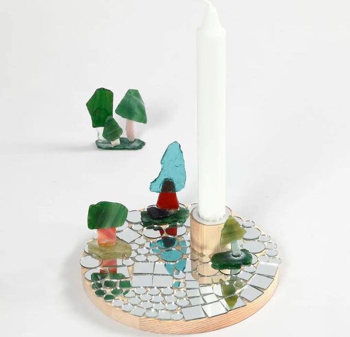 Produktbild Creativ Company Holzartikel Kerzenhalter Ø 16 cm 1 Stück (1.5 x 16 x 16 cm)