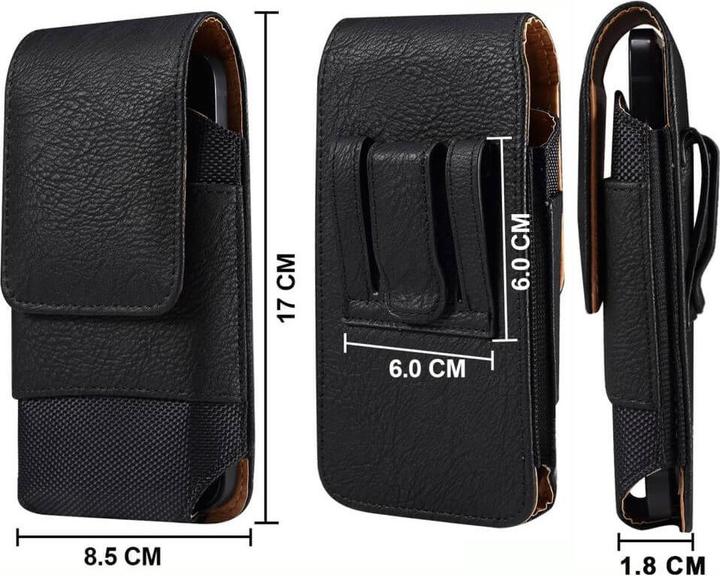 Produktbild Cover-Discount Nylon - Leder Gurttasche mit Kartenfach schwarz / L