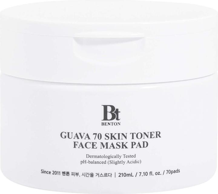 Image du produit Benton Guava 70 Skin Toner Face Mask Pad - Effet apaisant et hydratant pour tous les types de peau