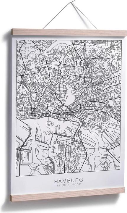 Immagine prodotto Trenddeko Mappa della città di Amburgo (30 x 40 cm)