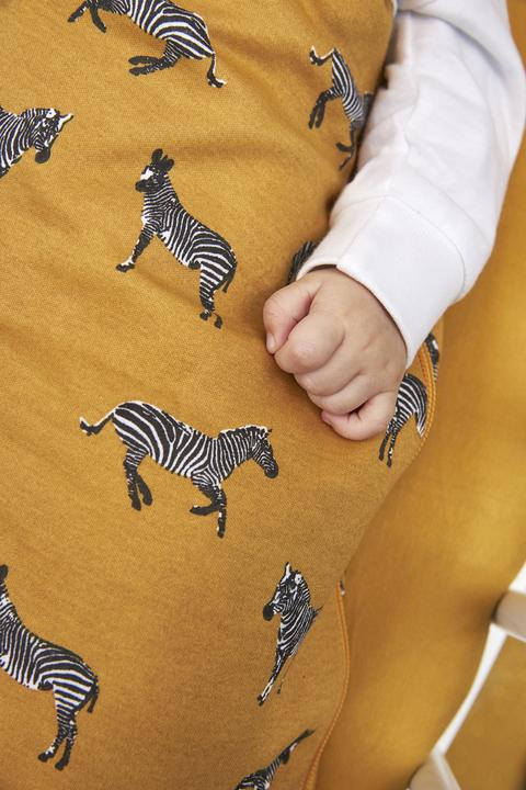 Produktbild Meyco Schlafsack Jersey Wattiert 110 cm Zebra Honey Gold (110 cm, 2.5 TOG)