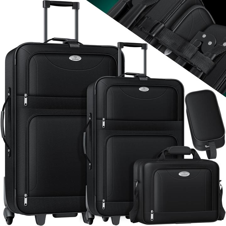 Image du produit Kesser Set de valises (60 l, Bagage à main (jusqu'à 50l), M (50 - 90l), L (90 - 115l))