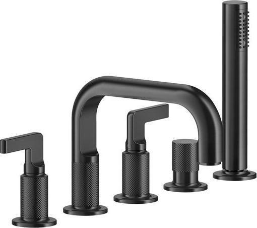 Produktbild Gessi Inciso- 2-Hebel-Griff-5-Loch-Wannenrand-Armatur, Wannenauslauf 193 mm, separates Umschaltventi
