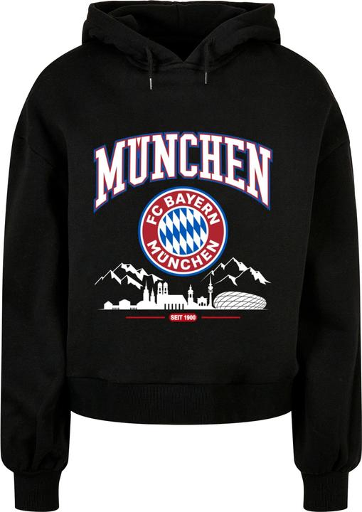 Actual product image FC Bayern München Ladies FC Bayern Skyline for grey Organic Oversized Hoody - 115405 (4XL)
